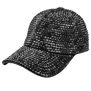 Black Rhinestone Embellished Glitter Stone Shimmer Baseball Cap, comfy cap great for a bad hair day, pull your ponytail thru the back opening, Keep your hair away from face while exercising, running, playing sports or just taking a walk. Perfect Birthday Gift, Mother's Day Gift, Anniversary Gift, Thank you Gift, Graduation