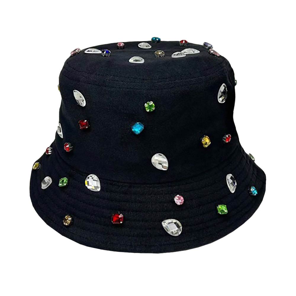 Black Stone Embellished Bucket Hat, a beautifully designed hat with combinations of perfect colors that will make your choice enrich to match your outfit. The stone embellished bucket hat makes you sparkly at the party and absolutely gets many compliments.