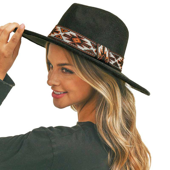 Brown Tribal Band Panama Hat, Keep your styles on even when you are relaxing at the pool or playing at the beach. This Panama hat style is incredibly versatile, high quality, and functional. It holds the classic Panama Hat design with a Tribal Band. It's lightweight and give a classic look perfect for every day while keeping you away from the sun, combining comfort and style.  Large, comfortable, and perfect for keeping the sun off of your face, neck, and shoulders Perfect summer, beach accessory.