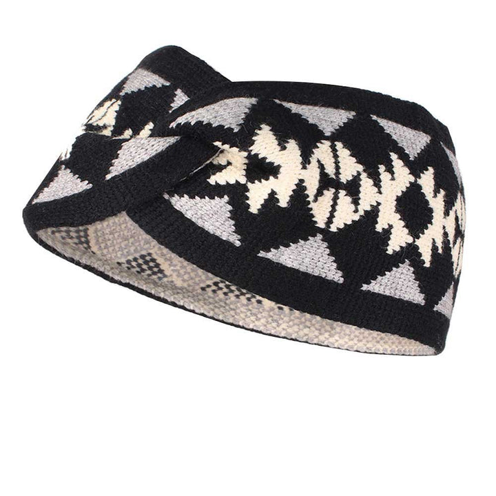 Black Western Knit Accented Plush Detailed Soft Warm Winter Headband Ear Warmer, soft ear warmer will shield your ears from cold winter weather ensuring all day comfort, knotted headband creates a cozy, trendy look, both comfy and fashionable with a pop of color. These are so soft and toasty you’ll want to wear them everywhere.