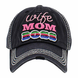Black Wife Mom Boss Message Vintage Baseball Cap, Fun is a cool vintage cap perfect for who is in charge of the home, it is an adorable baseball cap that has a vintage look, giving it that lovely appearance. These stylish vintage caps all feature catchy message themes that are sure to grab some attention. 