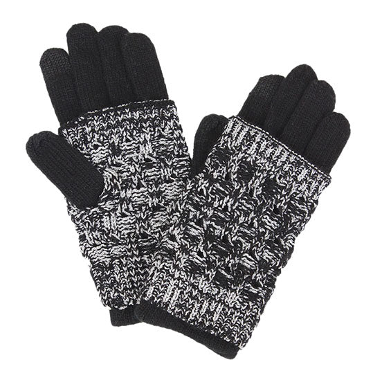 Black Winter One Size Warm Layered Smart Touch Gloves. Before running out the door into the cool air, you’ll want to reach for these toasty gloves to keep your hands incredibly warm. Accessorize the fun way with these gloves, it's the autumnal touch you need to finish your outfit in style. Awesome winter gift accessory!