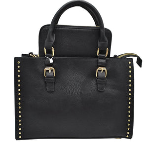 Black Womens Stylist 3 IN 1 Faux Leather Tote Hand Bag, This tote features a top Zipper closure and has one big main compartment. That is specious enough to hold all your essentials. Every outfit needs to be planned with this adorable handbag. This tote Bags for women are perfect for any occasion - whether you are heading to work, on a weekend getaway, going to a party, or traveling, they are your perfect daily companion to over your hand & make great gifts too.