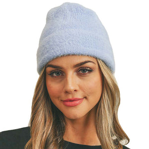 Blue Fuzzy Solid Beanie Hat, wear it with any outfit before running out of the door into the cool air to keep yourself warm and toasty and absolutely unique. You’ll want to reach for this toasty beanie to stay trendy on any occasion at any place. Accessorize the fun way with this fuzzy solid Beanie Hat. It's an awesome winter gift accessory for Birthdays, Christmas, Stocking stuffers, holidays, anniversaries, and Valentine's Day to friends, family, and loved ones. Happy winter!