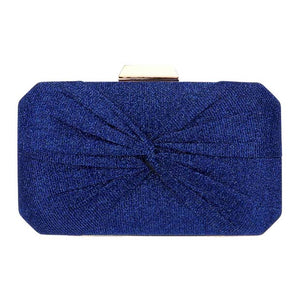 Blue Knotted Shimmery Evening Clutch Crossbody Bag, is the perfect choice to carry on the special occasion with your handy stuff. It is lightweight and easy to carry throughout the whole day. You'll look like the ultimate fashionista while carrying this Knot-themed Rhinestone Crossbody Evening Bag. This stunning Clutch bag is perfect for weddings, parties, evenings, cocktail parties, wedding showers, receptions, proms, etc.