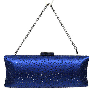 Blue Luxury Satin Evening Handbag Clutch Bag Bridal Party Purse, is the perfect choice to carry on the special occasion with your handy stuff. It is lightweight and easy to carry throughout the whole day. You'll look like the ultimate fashionista carrying this trendy clutch Bag. The beautiful design makes it stunning and will increase your beauty to a greater extent making you stand out from the crowd. 