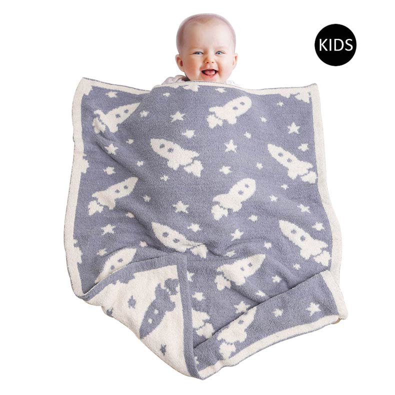 Blue Rocket Patterned Kids Blanket, is a highly versatile Rocket Patterned Blanket that is warm and beautiful at the same time. This reversible throw blanket is perfect for all kids. Give your bedroom or living room a neutral look update with a bold Rocket printed design on both sides. This beautiful blanket keeps your kids perfectly warm, cozy & toasty.