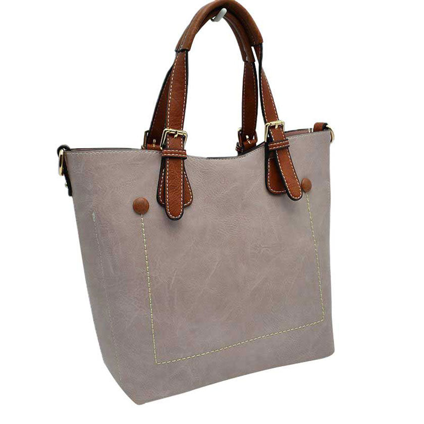 Blush Genuine Leather Tote Shoulder Handbags For Women. Ideal for everyday occasions such as work, school, shopping, etc. Made of high quality leather material that's light weight and comfortable to carry. Spacious main compartment with magnetic snap closure to safely store a variety of personal items such as wallet, tablet, phone, books, and other essentials. One interior open pocket for small accessories within hand's reach.