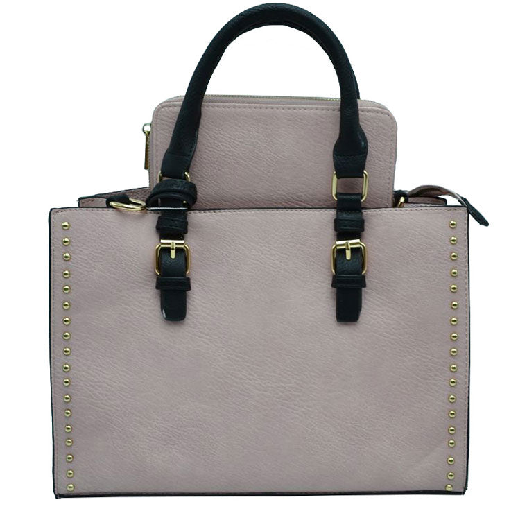 Blush Womens Stylist 3 IN 1 Faux Leather Tote Hand Bag, This tote features a top Zipper closure and has one big main compartment. That is specious enough to hold all your essentials. Every outfit needs to be planned with this adorable handbag. This tote Bags for women are perfect for any occasion - whether you are heading to work, on a weekend getaway, going to a party, or traveling, they are your perfect daily companion to over your hand & make great gifts too.