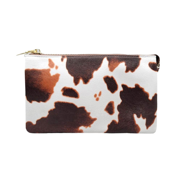 Black Cow Patterned Trio Faux Leather Rectangle Crossbody Bag, Look like the ultimate fashionista with these Crossbody bags! Add something special to your outfit! This fashionable bag will be your new favorite accessory. Perfect Birthday Gift, Anniversary Gift, Mother's Day Gift, Graduation Gift.