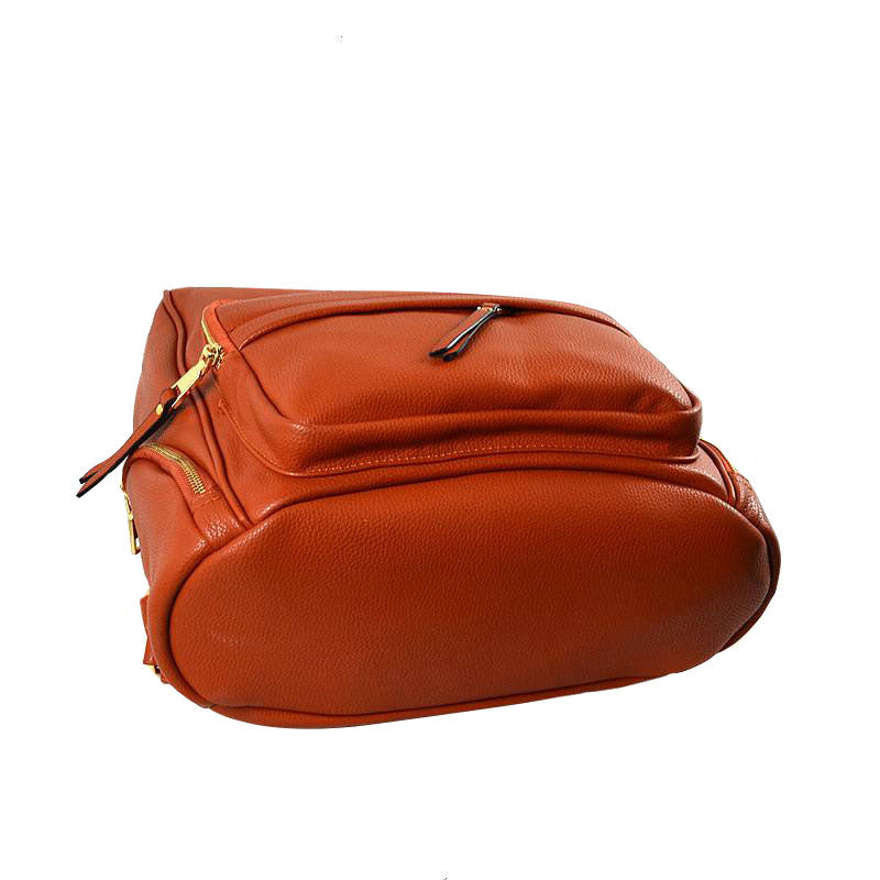 Elegant Soft PU Leather Bag Casual Shoulder Women's Backpack