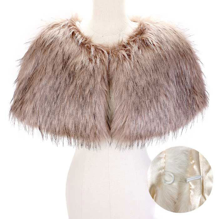 Brown Fashionable Faux Fur Cape Scarf, beautifully designed that makes your beauty more enriched. Great to wear daily in the cold winter to protect you against the chill. It amplifies the glamour with a plush material that feels amazing snuggled up against your cheeks. It gives a lot of options to dress up your attire. It goes well with any outfit from jeans and a tee to work trousers and a sweater. Feel comfortable and stylish at any place, any time. 