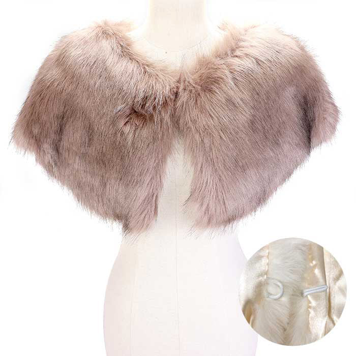 Brown Faux Fur Cape Scarf, amps up your look with this soft, highly versatile faux fur cape scarf. It gives a lot of options to dress up your attire. It goes well with any outfit from jeans and a tee to work trousers and a sweater. Feel comfortable and stylish at any place, any time.  Soft, comfy, trendy, and beautiful that can keep you perfectly warm and gorgeous at the same time. A beautiful wardrobe staple.