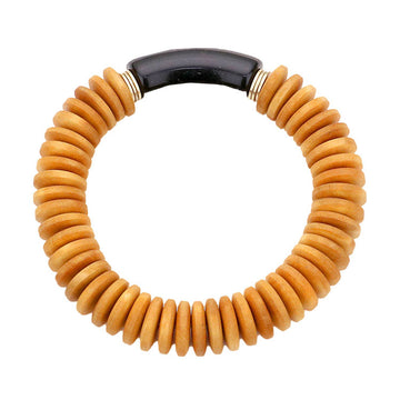 Brown Resin Accented Wood Stretch Bracelet, Get ready with these wood stretch bracelet, put on a pop of color to complete your ensemble. Perfect for adding just the right amount of shimmer & shine and a touch of class to special events. Perfect Birthday Gift, Anniversary Gift, Mother's Day Gift, Graduation Gift.