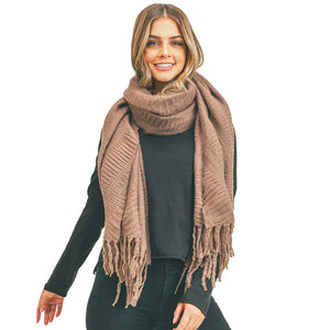 Brown Solid Pleated Scarf, delicate, warm, on trend & fabulous, a luxe addition to any cold-weather ensemble. This Solid Pleated scarf combines great fall style with comfort and warmth. It's a a perfect weight can be worn to complement your outfit, or with your favorite fall jacket. Great for daily wear in the cold winter to protect you against chill, classic infinity style scarf & amps up the glamour with plush material that feels amazing snuggled up against your cheeks.