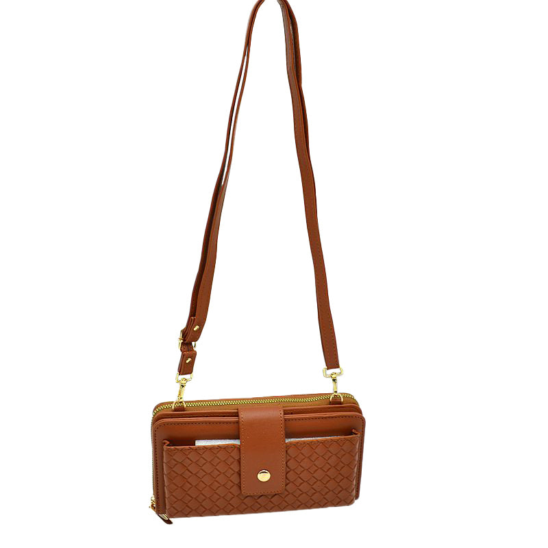 Brown Stylish Vegan Leather Crossbody Purse, This gorgeous Purse is going to be your absolute favorite new purchase! It features with adjustable and detachable handle strap, upper zipper closure, back pocket with zipper closure, and front with magnetic flap cover. Ideal for keeping your money, bank cards, lipstick, and other small essentials in one place. It's versatile enough to carry with different outfits throughout the week.