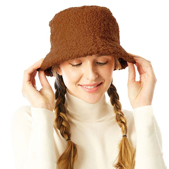 Brown Teddy Bear Bucket Hat, show your trendy side with this cute Teddy Bear Bucket Hat. Adds a great accent to your wardrobe. This elegant, timeless & classic Bucket Hat is fashionable & perfectly fits with any outfit. Perfect for a bad hair day, or simply casual everyday wear.  Accessorize the fun way with this beautiful bucket hat. It's the autumnal touch you need to finish your outfit in style.