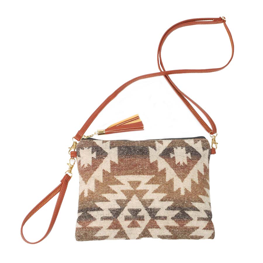 Brown Western Print Crossbody Clutch Bag, looks like the ultimate fashionista carrying this trendy western print bag! Comes with attachable and detachable straps, easy to carry especially when you need hands-free and lightweight to run errands or a night out in the town. A nice Gift for Birthday, Holiday, Christmas, New Years, etc. Stay comfortable and trendy!