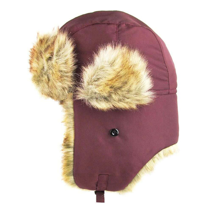 Faux Fur Trimmed Solid Trapper Hat Soft Faux Fur Hat Warm Fleece Lined Hat very comfortable winter hat is so soft, it’s plush Ear Flaps will keep you oh so warm, the faux fur lining keeps you toasty in the coldest weather. A cold winter must have! Perfect Gift Birthday, Christmas, Holiday, Anniversary, etc.