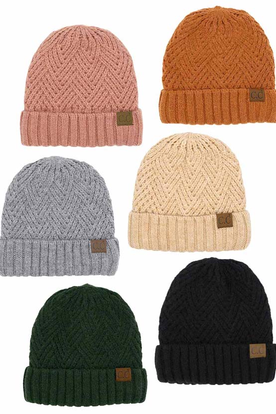 C C Criss Cross Pattern Cuff Beanie Hat, comes with a beautiful criss-cross design with different colors that reveals your absolute smartness with beauty and ensures maximum comfort and durability. Coordinate with any outfit to match the best with absolute warmth and coziness in style. Comes in one size winter cap with a pom that fits most head sizes. Awesome winter gift accessory!