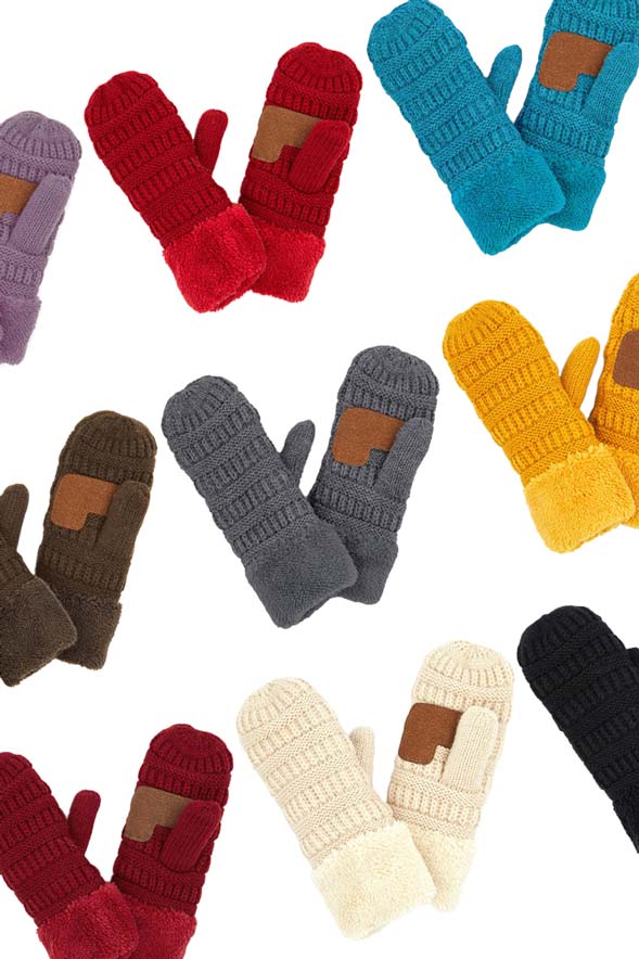 C C Solid Color Knitted Mitten Gloves, give your look so much more eye-catching with a solid color. It gives you a cozy feel, very fashionable, attractive, and cute looking in the winter season and cold days. This easy and classic glove is soft and muted. Before running out the door into the cool air, you’ll want to reach for these toasty gloves to keep your hands incredibly warm. An awesome pair of gloves that fits with any outfit with style. It's the autumnal touch you need to finish your outfit in style.