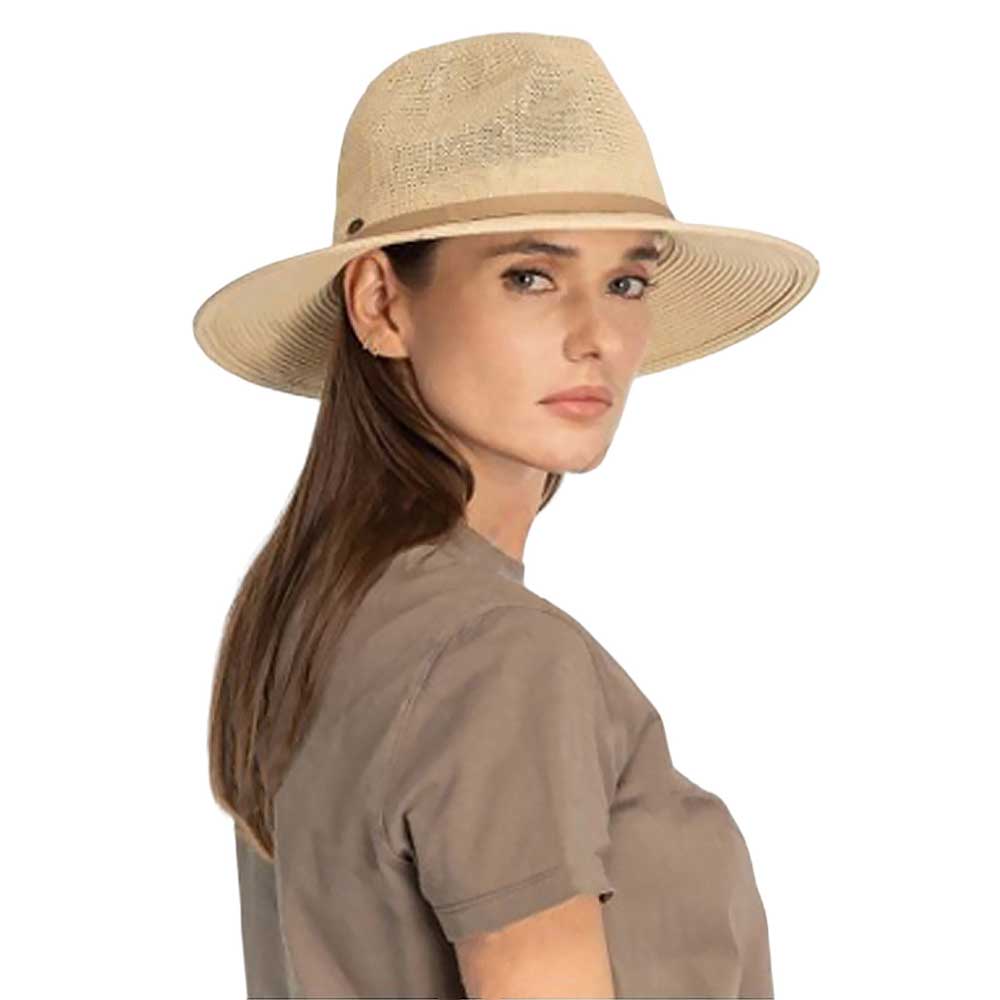 C.C Suede Lace Trim Band Panama Hat, Keep your styles on even when you are relaxing at the pool or playing at the beach. Large, comfortable, and perfect for keeping the sun off of your face, neck, and shoulders. Perfect gifts for Christmas, holidays, or any meaningful occasion. Due to this, all eyes are fixed on you.