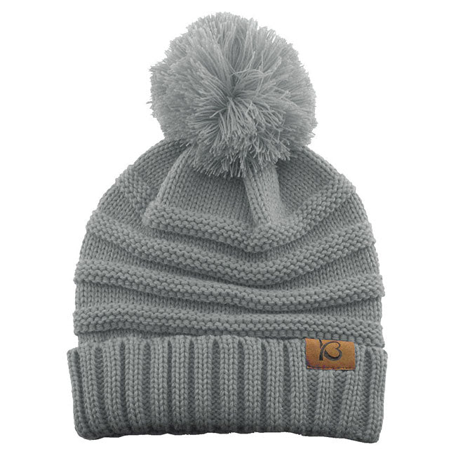 Gray Cable Knit Ribbed Chunk Pom Pom Comfy Winter Beanie Hat. Before running out the door into the cool air, you’ll want to reach for this toasty beanie to keep you incredibly warm. Accessorize the fun way with this pom pom hat, it's the autumnal touch you need to finish your outfit in style. Awesome winter gift accessory!