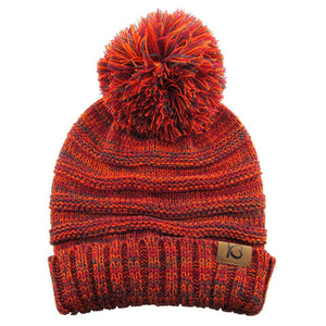 Orange Cable Knit Ribbed Chunk Pom Pom Comfy Winter Beanie Hat. Before running out the door into the cool air, you’ll want to reach for this toasty beanie to keep you incredibly warm. Accessorize the fun way with this pom pom hat, it's the autumnal touch you need to finish your outfit in style. Awesome winter gift accessory!