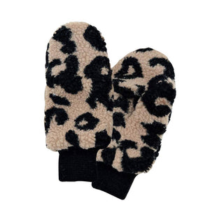 Camel Leopard Teddy Pop Top Mitten, warm and cozy convertible mittens will protect you from the cold weather while you're outside. It's a comfortable, soft brushed poly stretch knit that will keep you perfectly warm and toasty. It's finished with a hint of stretch for comfort and flexibility. Wear gloves or cover up as a mitten to make your outfit gorgeous with luxe and comfortability. Either way, you will love these soft neutral colors. A beautiful gift 