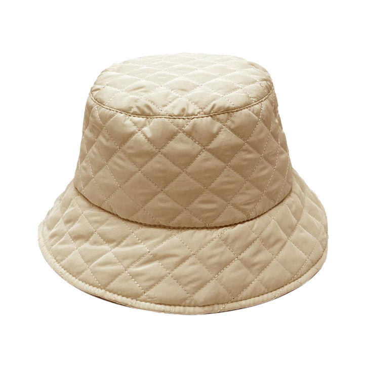 Camel Quilted Padding Bucket Hat, great for covering up when having a bad hair day. Perfect for protecting you from the sun, rain, wind, and snow. Amps up your outlook with confidence with this trendy bucket hat. Christmas Gift, Regalo Navidad, Regalo Cumpleanos, Birthday Gift, Valentines Day Gift, Regalo del Dia del Amor