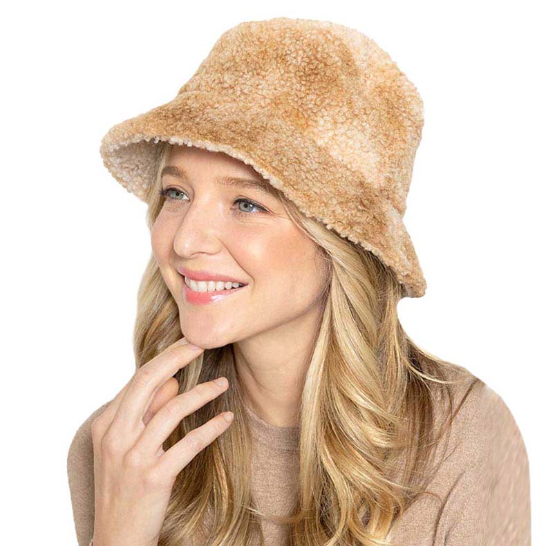 Camel Tie Dye Teddy Bucket Hat, a beautifully designed hat with combinations of perfect colors that will make your choice enrich to match your outfit. The stone bucket hat makes you sparkly at the party and absolutely gets many compliments. Show your trendy side with this lovely bucket hat. Make the moments memorable!