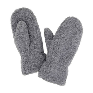 Charcoal Lining Teddy Bear Mitten Gloves, are extra warm, cozy, and beautiful teddy bear mittens that will protect you from the cold weather while you're outside and amp your beauty up in perfect style. It's a comfortable, padded gloves that will keep you perfectly warm and toasty. It's finished with a hint of stretch for comfort and flexibility. Wear gloves or a cover-up as a mitten to make your outfit gorgeous with luxe and comfortability. You will love these mitten gloves this season.