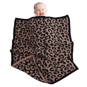 Brown Kids Leopard Patterned Blanket Baby Animal Print Blanky Comfy Warm Soft Cozy Blanket will keep the baby warm and comfortable. Easy to fold and transport, bring this luxurious cozy blanket wherever you go, keeps you child warm for nap time! Perfect Birthday Gift, Christmas Gift, Baby Shower, Gender Reveal Party