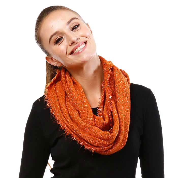 Coral Solid Boucle Infinity Scarf, accent your look with this soft, highly versatile infinity scarf. Great for daily wear in the cold winter to protect you against the chill. This classic infinity-style scarf amps up the glamour and fits with any outfits. It includes the plush material that feels amazing snuggled up against your cheeks. Stay trendy & fabulous with a luxe addition to any cold-weather ensemble with this beautiful scarf.