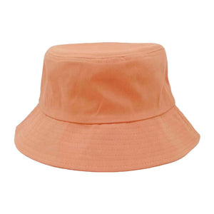 Coral Solid Bucket Hat, show your trendy side with this Solid corduroy bucket hat. Adds a great accent to your wardrobe, This elegant, timeless & classic Bucket Hat looks fashionable. Perfect for that bad hair day, or simply casual everyday wear;  Accessorize the fun way with this solid Corduroy bucket hat.