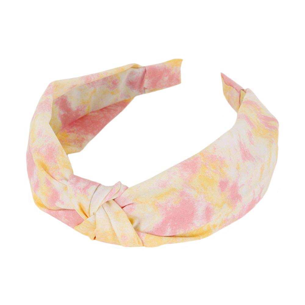 Coral Tie Dye Burnout Knot Headband, create a natural & beautiful look while perfectly matching your color with the easy-to-use Knot Burnout Headband. Add a super neat and trendy knot to any boring style. Perfect for everyday wear, special occasions, festivals, and more. Awesome gift idea for your loved one or yourself.