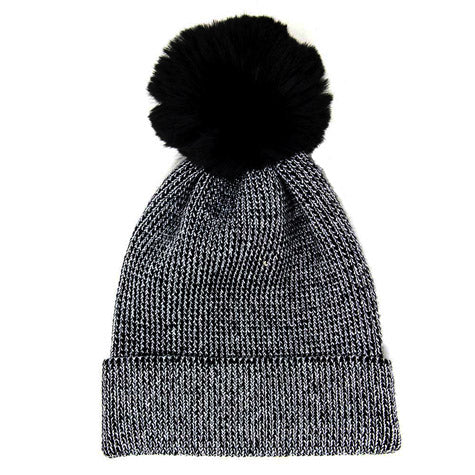 Cozy Black Metallic Thread Pom Pom Beanie Hat Black Metallic Hat Beanie Winter Hat, warm & cozy, this winter hat adds a glitzy sparkle to your wardrobe on windy chilly days. Classic, trendy & chic easy to match your ensemble. Perfect Gift Birthday, Christmas, Holiday, Stocking Stuffers, Anniversary, Valentine’s Day, Loved One