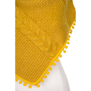 Cozy Mustard Pom Pom Tube Scarf Mustard Triangle Pom Pom Scarf Pom Pom Soft Mustard Knit Wrap, delicate, warm, on trend, fabulous adds pop of color to any cold-weather ensemble, soft, warm, pom pom scarf falls right into wintry season, keeping you cozy & toasty. Perfect Gift, Christmas, Birthday, Anniversary, Valentine's Day, Mom, Wife, BFF