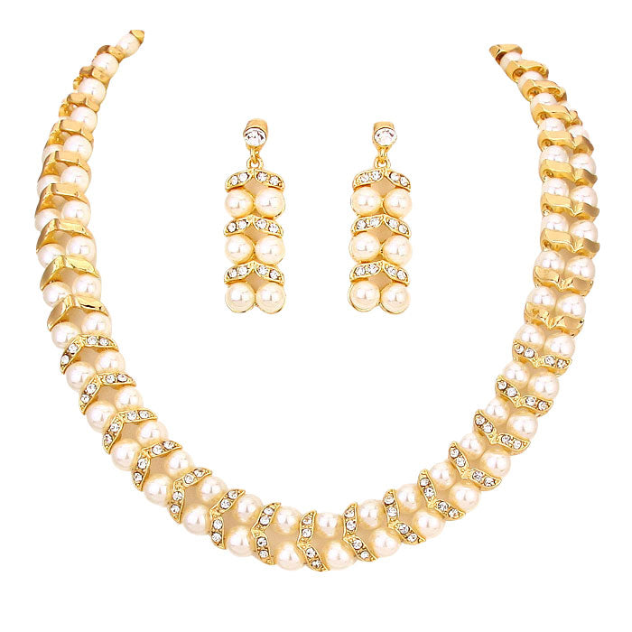 Cream Gold Pearl Crystal Collar Necklace.  These gorgeous Crystal pieces will show your class in any special occasion. The elegance of these Collar necklace goes unmatched, great for wearing at a party! Perfect for adding just the right amount of shimmer & shine and a touch of class to special events. Perfect jewelry to enhance your look. Awesome gift for birthday, Anniversary, Valentine’s Day or any special occasion.