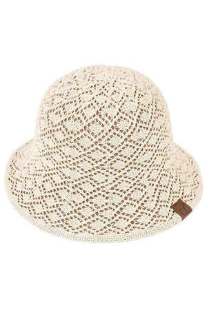 Creme C.C Cloche Bucket Hat, whether you’re basking under the summer sun at the beach, lounging by the pool, or kicking back with friends at the lake, a great hat can keep you cool and comfortable even when the sun is high in the sky. Large, comfortable, and perfect for keeping the sun off of your face, neck, and shoulders, ideal for travelers who are on vacation or just spending some time in the great outdoors.