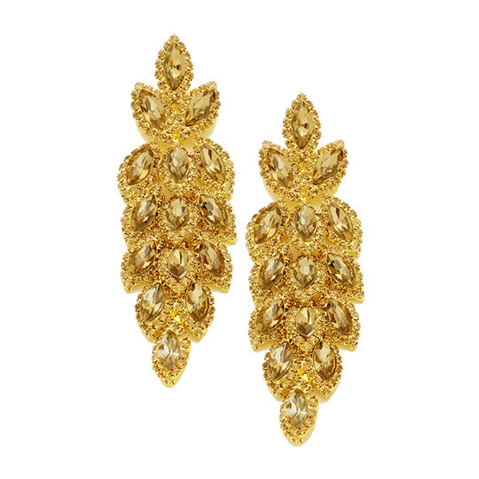 Jet Crystal Drop Earring, Classic, Elegant Crystal Stone Leaf Cluster Marquise Evening Earrings Crystal Leaf Earrings Marquise Earrings Special Occasion ideal for parties, weddings, graduation, prom, holidays, pair these stud back earrings with any ensemble for a polished look. Birthday Gift, Mother's Day Gift, Anniversary Gift, Quinceanera