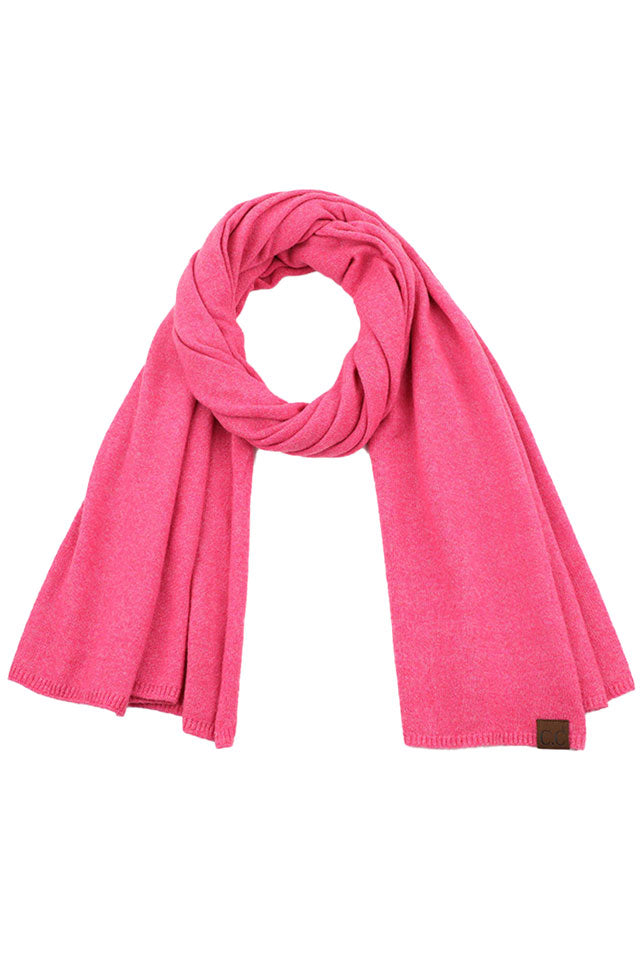 Diva Pink Soft Recycled Fine Yarn Cuff Scarf, Fashionable and stylish, Accent your look with this soft, highly versatile scarf. delicate, warm, on trend & fabulous, a luxe addition to any cold-weather ensemble. Great for daily wear in the cold winter to protect you against chill, This elegant quality scarf is a great addition to your collection of fashion accessories. Awesome winter gift accessory!