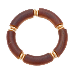 Drak Brown Wood Stretch Bracelet, a pop of color with our assortment of beautiful bracelets. Fun wood bracelet awesome for this season, The wood bracelet is an excellent way to exhibit stylish fashion and convey an affirming sense of tranquility. It's the perfect accessory to complement your outfit with style! Great as a gift for your beloved one!