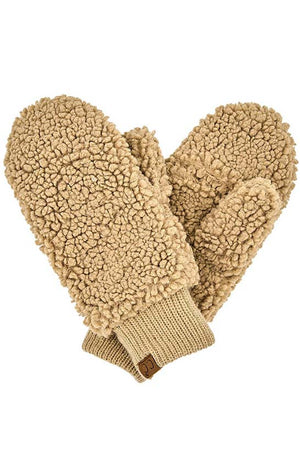 Dark Camel C C Sherpa Mitten Gloves, are a smart, eye-catching, and attractive addition to your outfit. These trendy gloves keep you absolutely warm and toasty in the winter and cold weather outside. Accessorize the fun way with these gloves. It's the autumnal touch you need to finish your outfit in style. A pair of these gloves will be a nice gift for your family, friends, anyone you love, and even yourself.