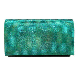Dark Green One Inside Slip Pocket Shimmery Evening Clutch Bag, This high quality evening clutch is both unique and stylish. perfect for money, credit cards, keys or coins, comes with a wristlet for easy carrying, light and simple. Look like the ultimate fashionista carrying this trendy Shimmery Evening Clutch Bag!