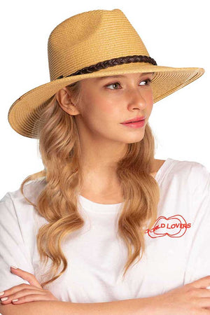 Dark Natural Brown C.C Straw Panama Hat. Show your trendy side with this Straw Panama Sun hat. Have fun and look Stylish. Great for covering up when you are having a bad hair day, keep you incredibly relax as a great hat can keep you cool and comfortable even when the sun is high in the sky. perfect for protecting you from the rain, wind, snow, beach, pool, camping or any outdoor activities.