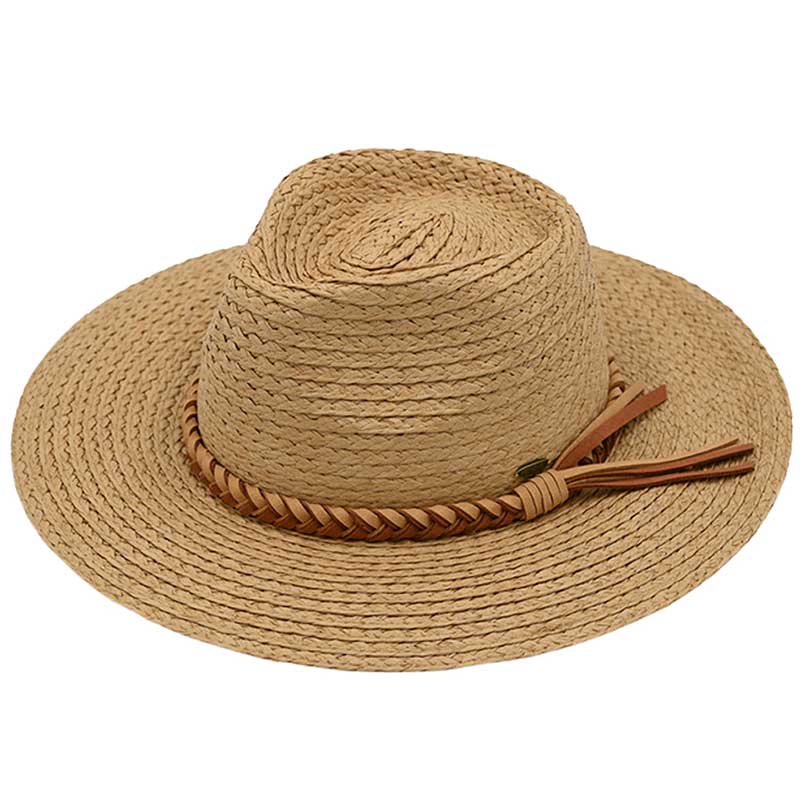 Black C.C Paper Straw Braided Panama Hat, Keep your styles on even when you are relaxing at the pool or playing at the beach. Large, comfortable, and perfect for keeping the sun off of your face, neck, and shoulders. Perfect summer, beach accessory. Ideal for travelers who are on vacation or just spending some time in the great outdoors. 