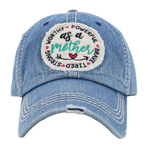 Denim As A Mother Message Vintage Baseball Cap, is a fun, cool & Message, Mother-themed cap that gives you a different yet beautiful look to amp up your confidence. Show your love for Mother with this beautiful Vintage Baseball Cap. An excellent gift for your mom on a birthday, mother's day, or any other meaningful occasion.