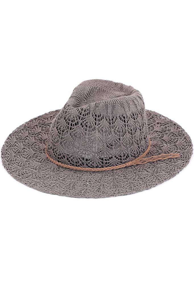 Earth Gray C.C Horseshoe Lace Knitting Panama Hat, whether you’re basking under the summer sun at the beach, lounging by the pool, or kicking back with friends at the lake, a great hat can keep you cool and comfortable even when the sun is high in the sky. Comfortable, and perfect for keeping the sun off of your face, neck, and shoulders, ideal for travelers who are on vacation or just spending some time in the great outdoors.