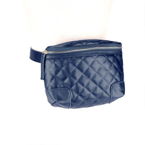 Vegan Belt Bag Faux Leather Belt Bag Quilted Stitch Belt Crossbody Bag, Quilted-stitched textures, Vegan, Belt Bag, waist, crossbody bag, Strap, One Small Interior Inside Zipper Pocket, Zipper Closure keep all your items safe! Perfect Gift Birthday, Christmas, Holiday, Valentine's Day, Going to Game, Concert, Touring